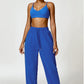 Triangle cup sports bra & jogging bottoms 2-piece set