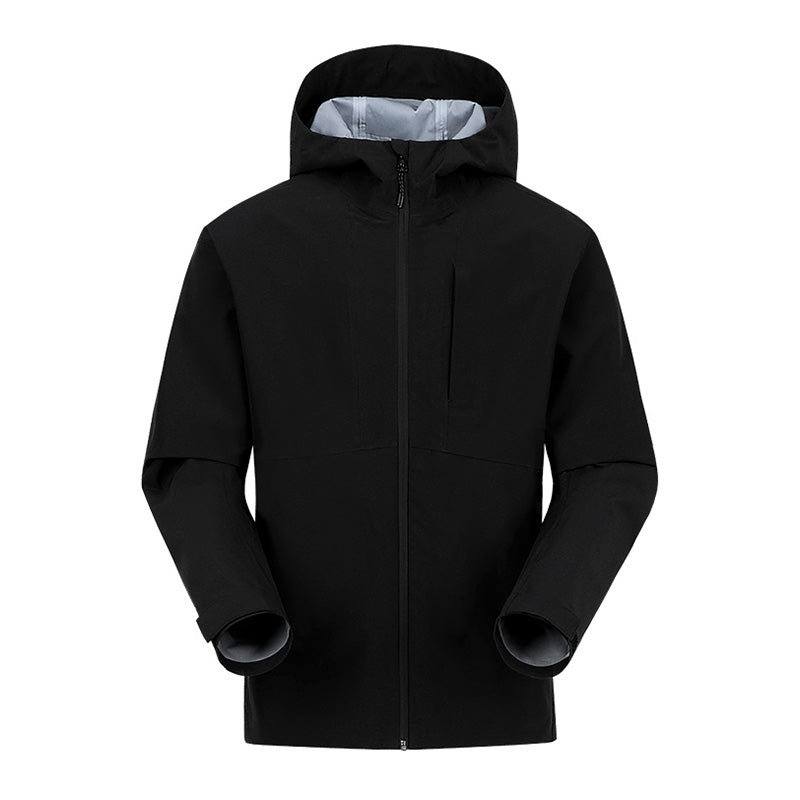 Couple Style Outdoor Hooded Zipper Front Jacket