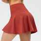 Ultra-Soft High-Waisted Built-In Shorts A-Line Skirts