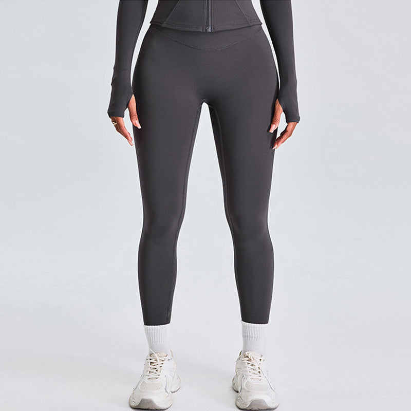 Nude and breathable High-waisted yoga leggings