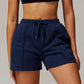 High waist loose short sports sweatpants