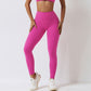 Solid color sports leggings