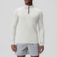 Men's quick drying half zipper solid color long sleeved sports top