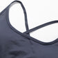 Seamless U Neck Cross Back Quick-Dry Sports Bra