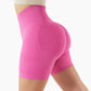 Solid color seamless hip lifting shorts