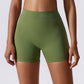 Solid color hip lift shorts