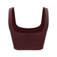 Solid wide straps, square neck sports bra