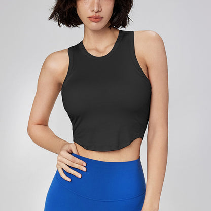 Summer crewneck cropped gym sports bras