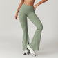 Quick-Dry High Waist Fitness Sports Flared Leg Pants