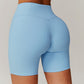 Quick-Dry High-Waist Thread Butt Lift Sports Shorts