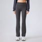 Autumn and winter velvet warm stretch sports flared leg pants