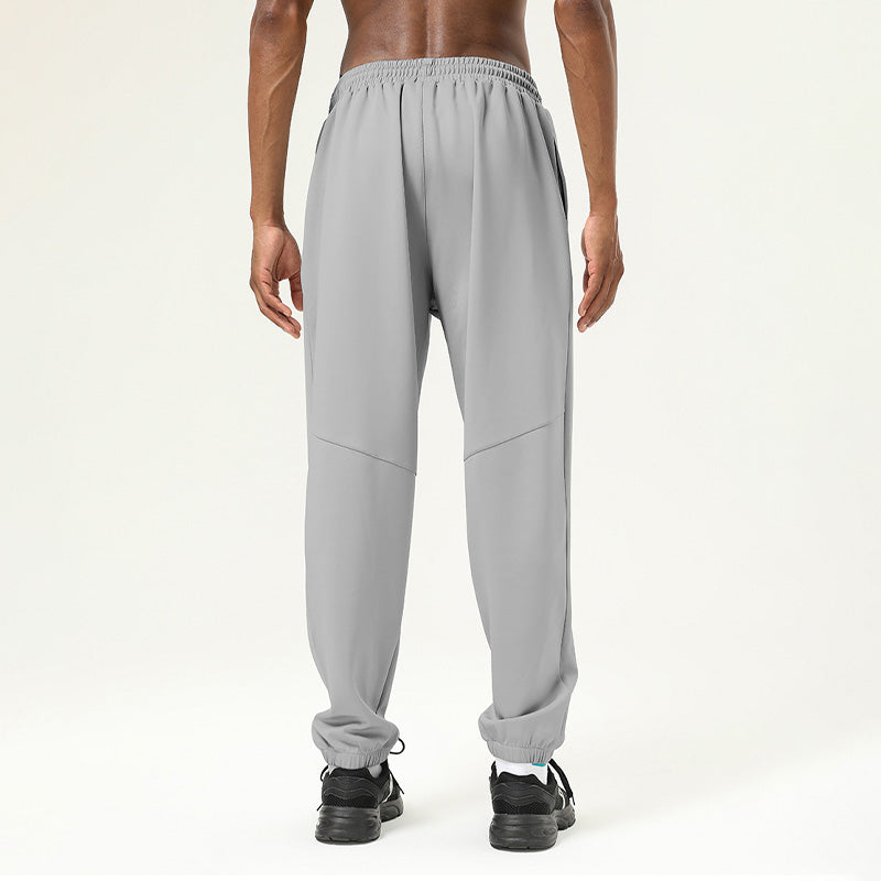 Men's casual and loose drawstring sports pants