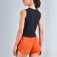 Solid color cropped sports tank tops