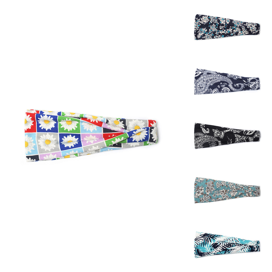 New Printed Wide Sports Headband and Headwear