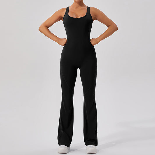 Tight-fitting dance movement yoga jumpsuits