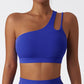 Quick-dry Irregular one shoulder sports top