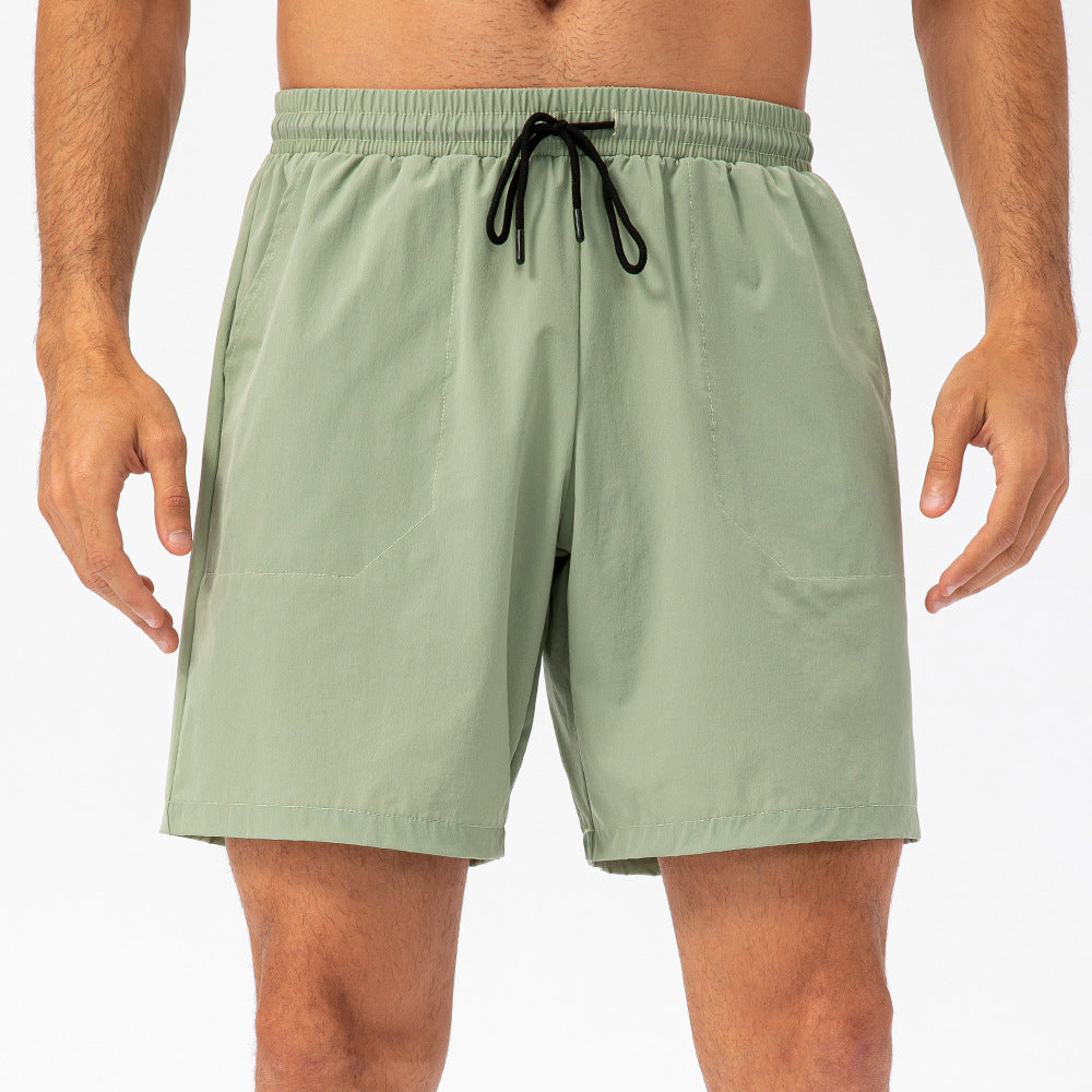 Men's drawstring loose sports shorts