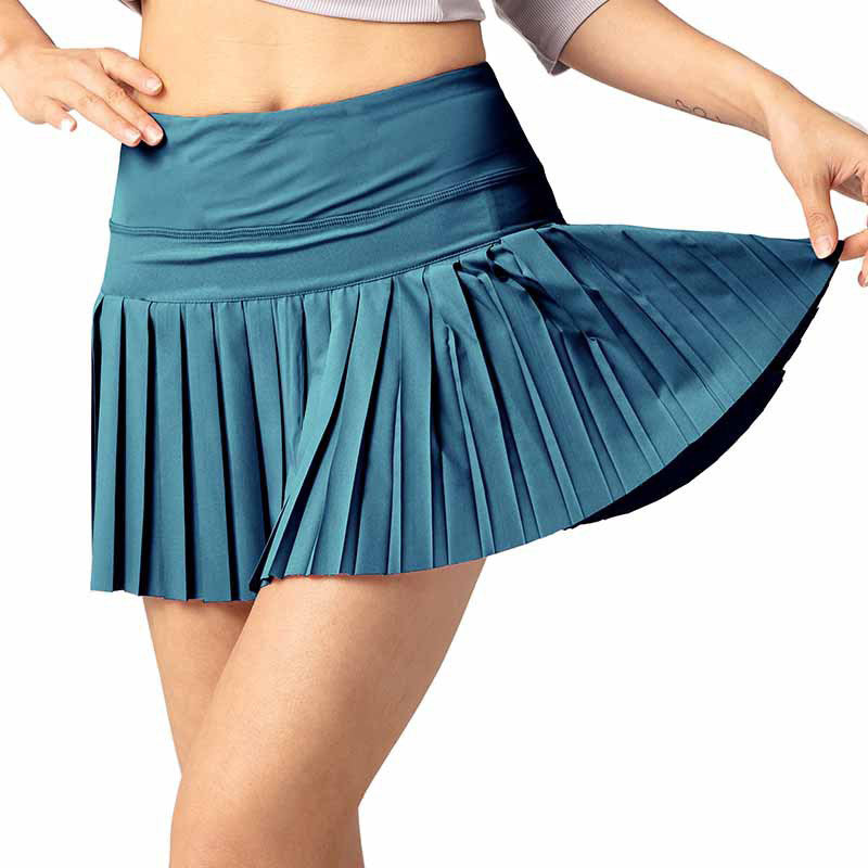 Quick-Dry High Waisted Golf And Tennis Pleated Culottes Skirts