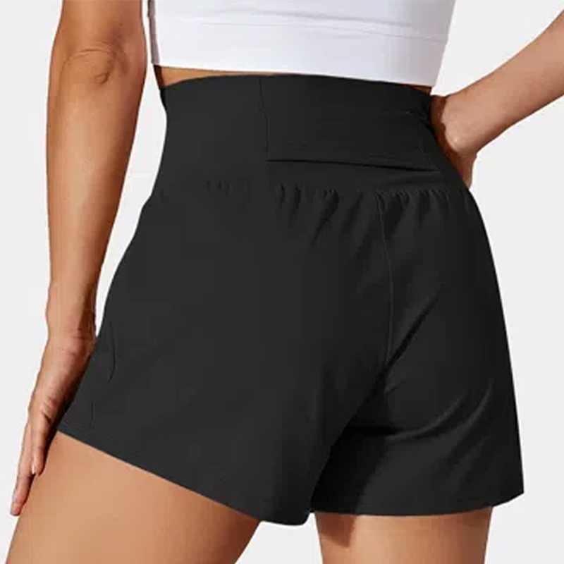 Pocketed Wide Waistband Swim Shorts