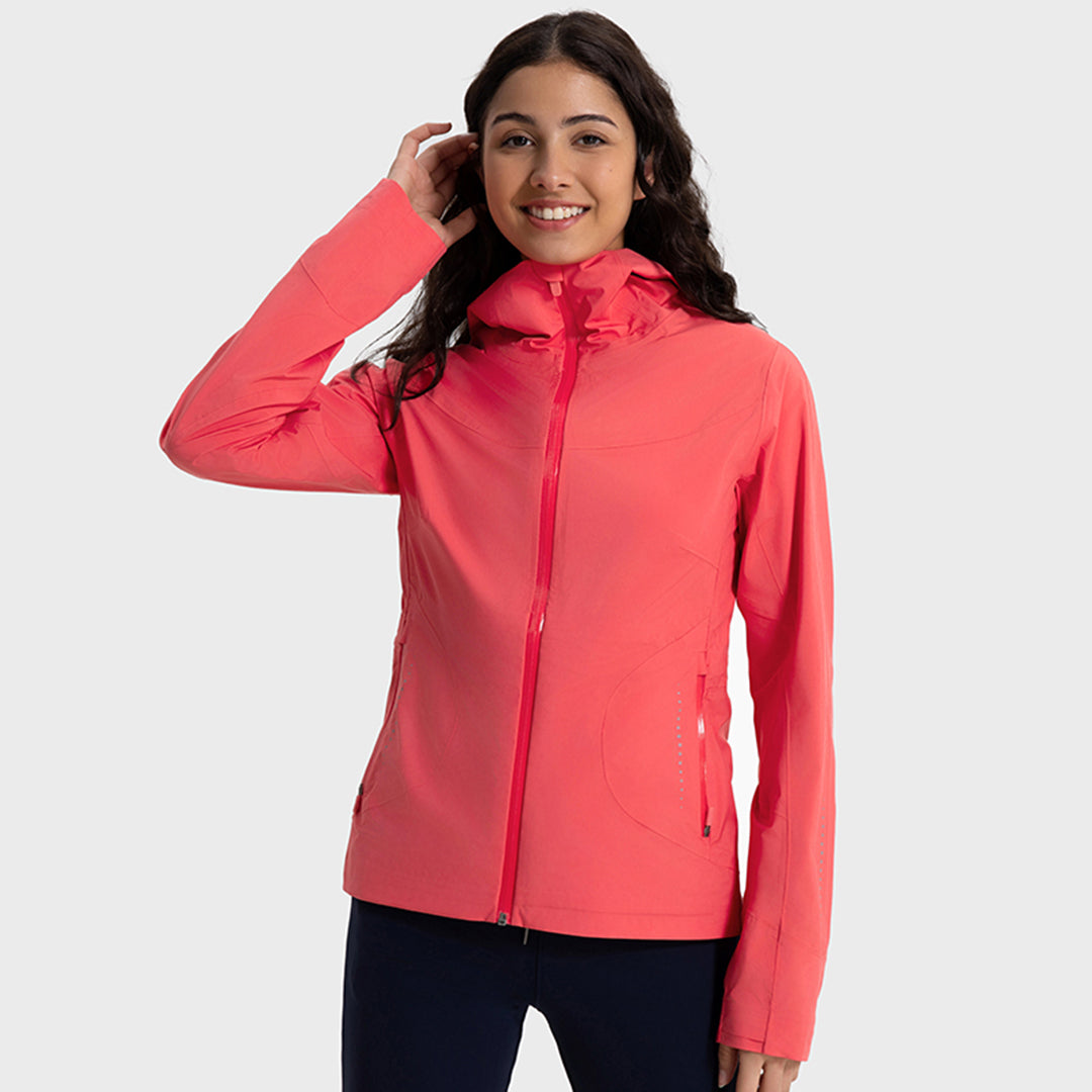 Waterproof and windproof hooded storm jacket