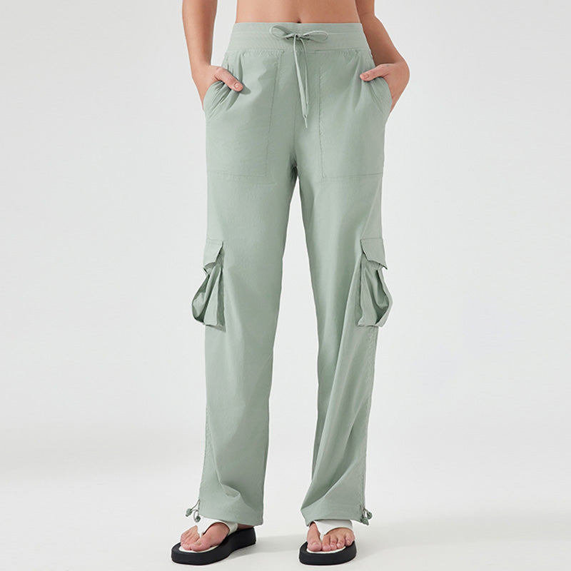 Multi pocket wide leg Cargo sports pants