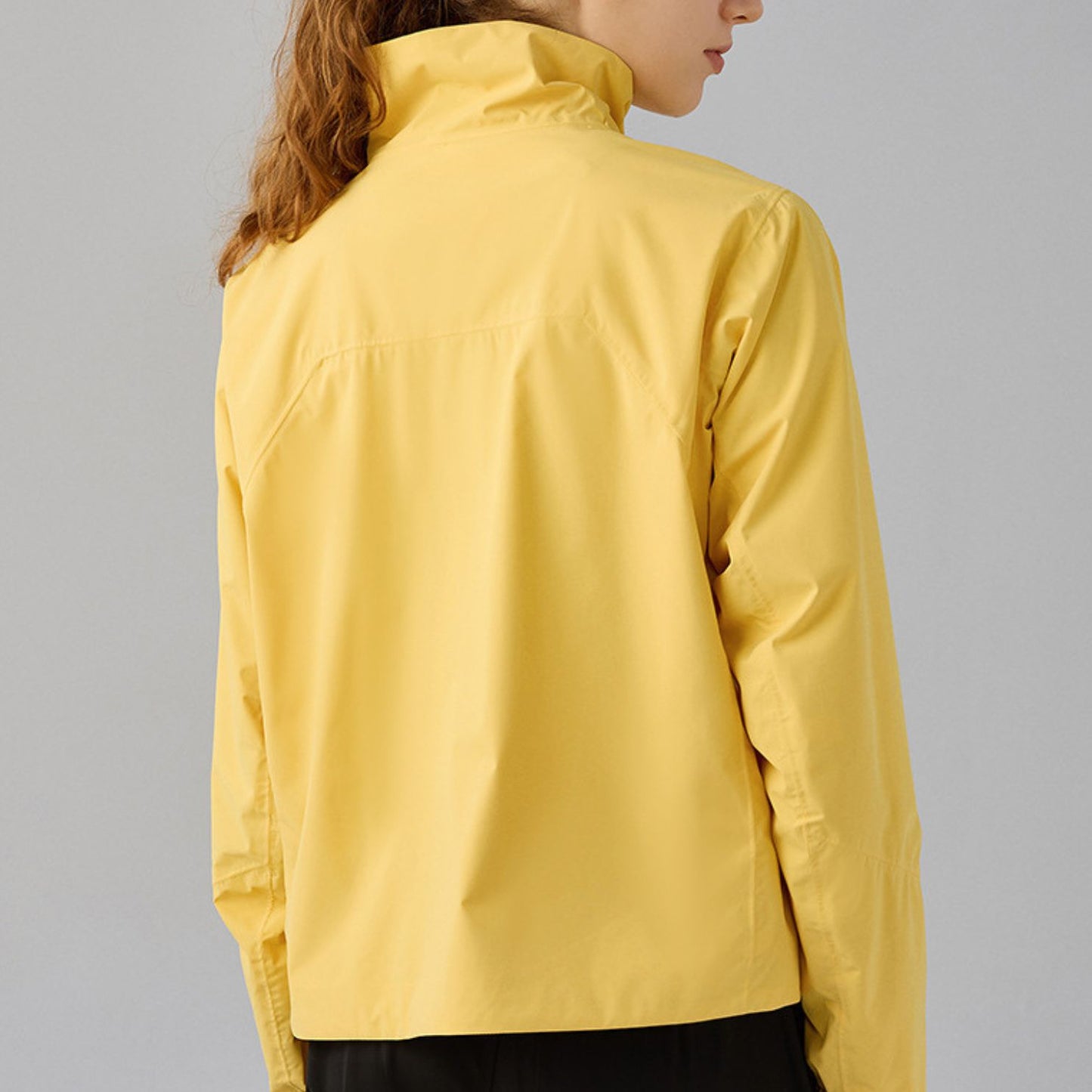 Full Zipper Stand Collar Windproof Jacket