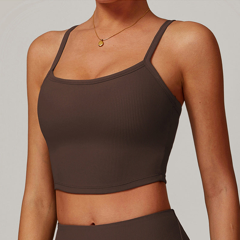 Ultra-soft Snug-fit Thin straps yoga top