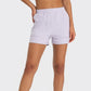 Side pockets stretch loose sports shorts