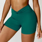 Casual sports nude tight yoga pocket shorts