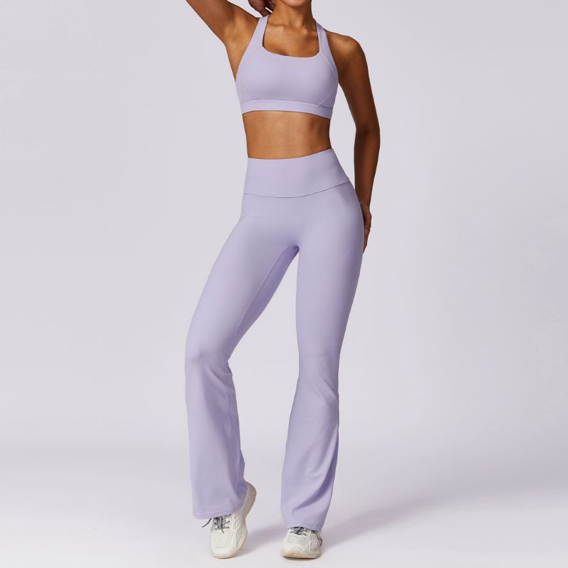 Quick-drying skinny bra & long pants sport sets