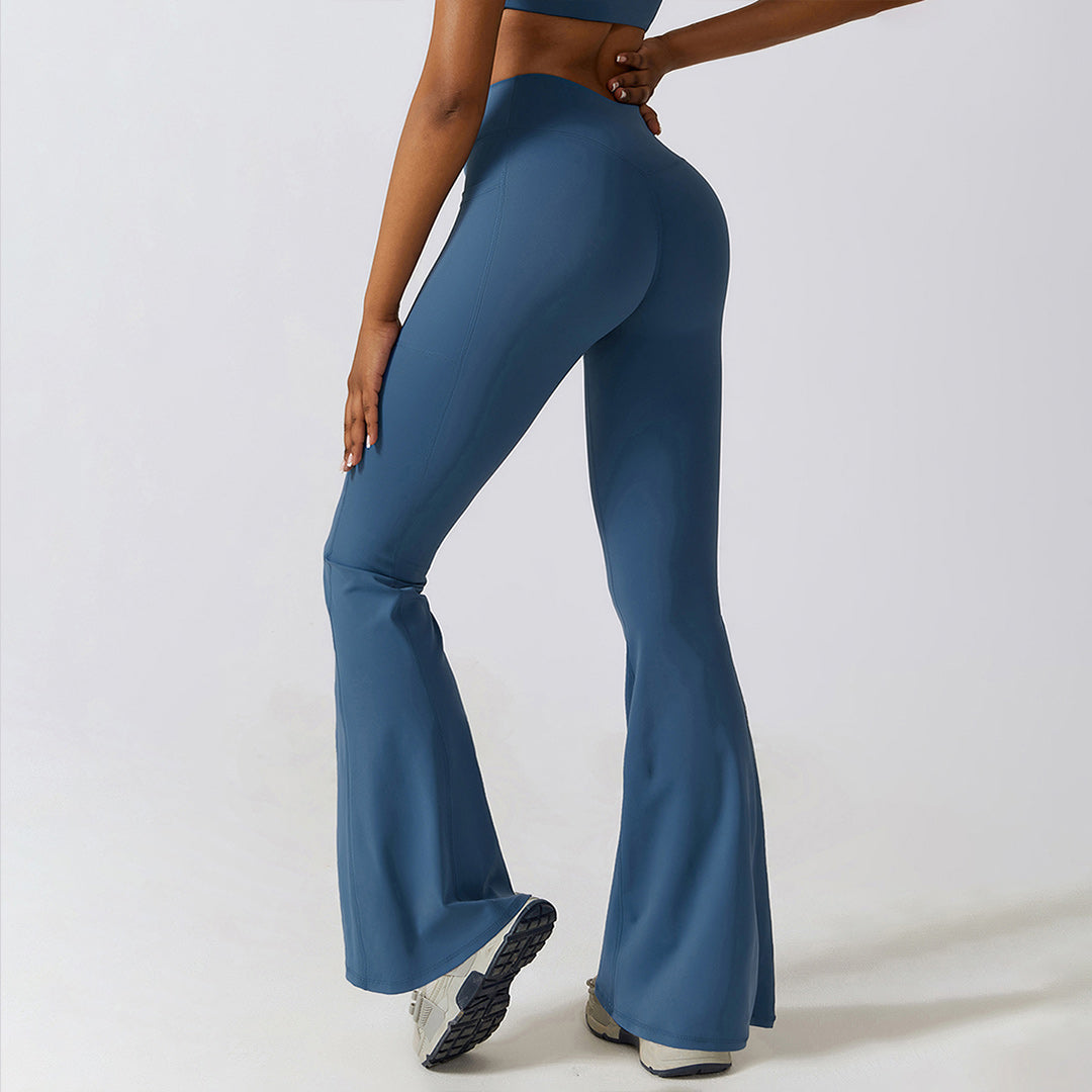 Casual buttock lift yoga flared pants