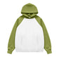 Fleece raglan hooded sweatshirt