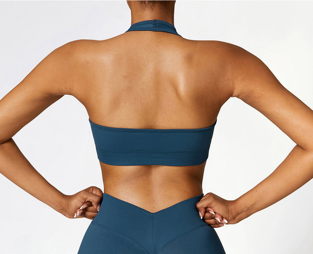 Seamless yoga running sports bras