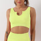 Seamless solid color sports bra