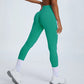 Seamless fitness hip lift running leggings