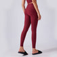 High-waisted hip-lifting stretch fitness leggings