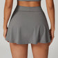 Ultra-soft Breathable High Waist Slit Sports Mini Skirts