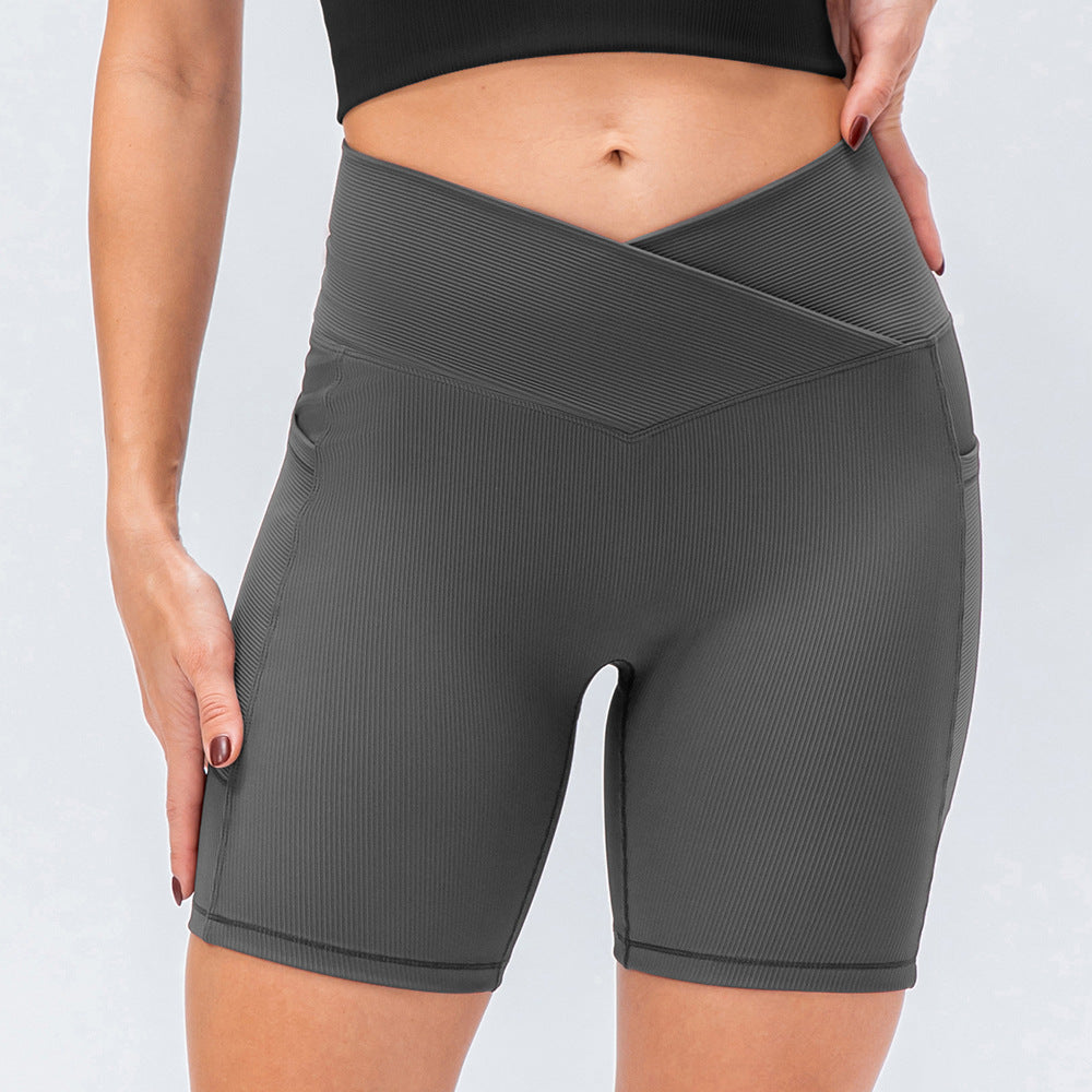 High Waist Hip Lifting Active Shorts