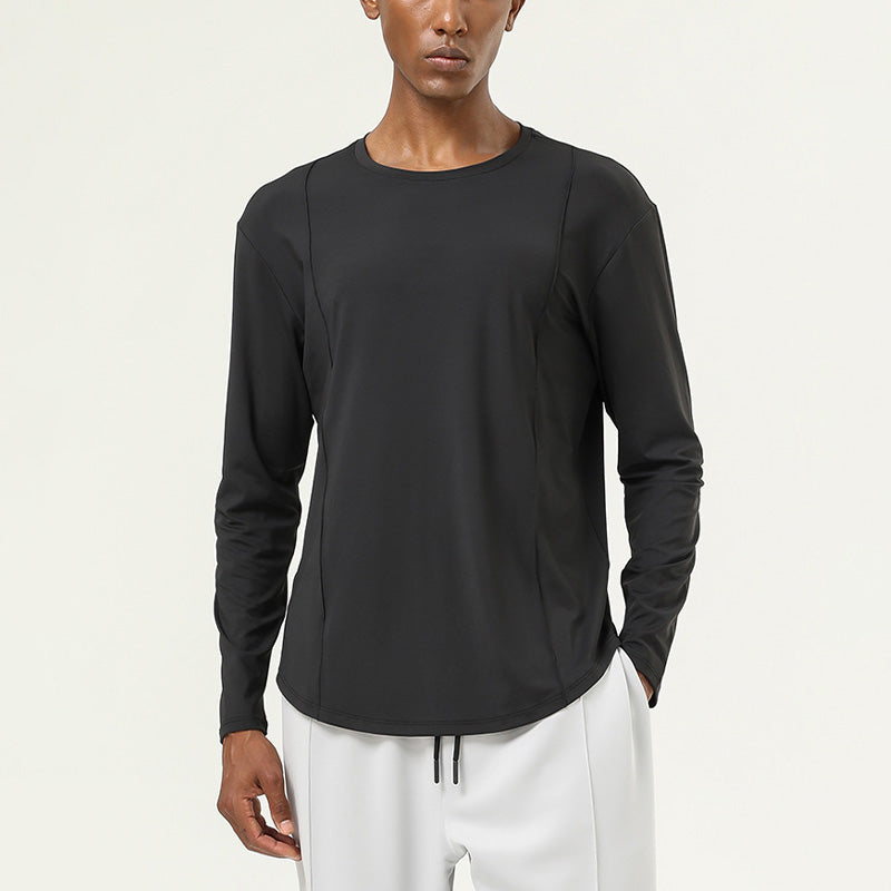 Men's nude and quick drying long sleeved top