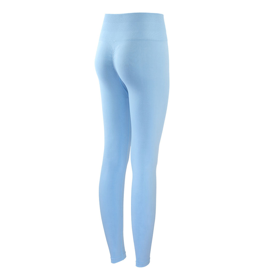 Legging uni taille haute rehaussant les hanches