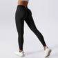 Hip pleats lift buttocks fur Leggings