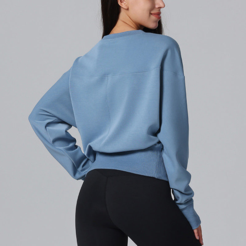 Ultra-Soft Long Sleeve Wide Hem Yoga Top