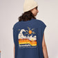 Beach resort pattern relaxing T-shirt