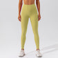 Solid color stretch sports leggings