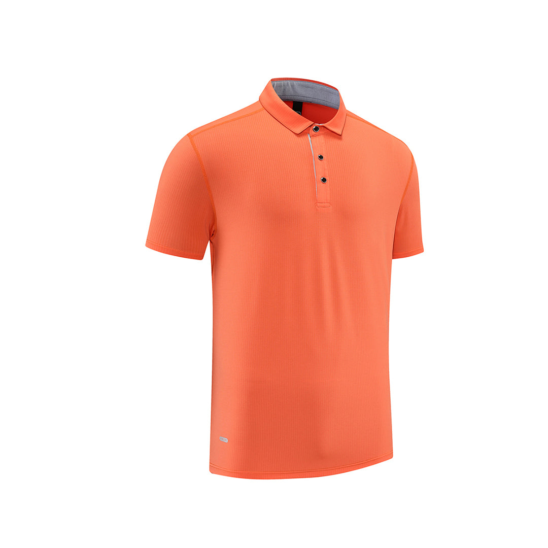 Men's solid polo shirt