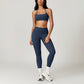 Quick Dry Halterneck Bra + Sports Leggings-2 Pieces Set