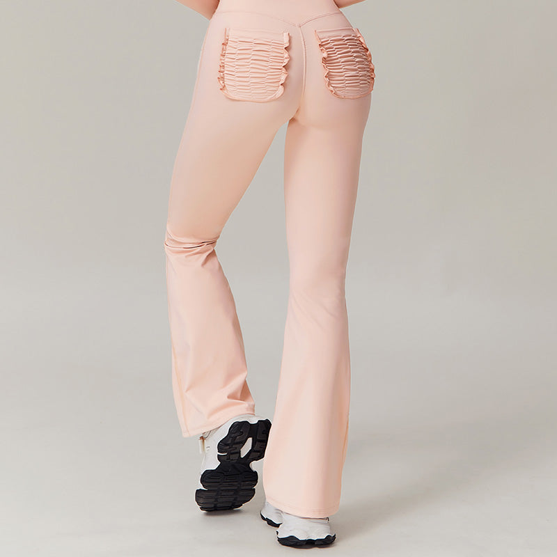 High waist extended Flared Leg pants