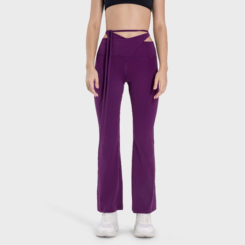 High-waisted slim and slim fashion sports pants