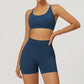 Seamless High-waisted Yoga Bra +Shorts 2 Pieces Set