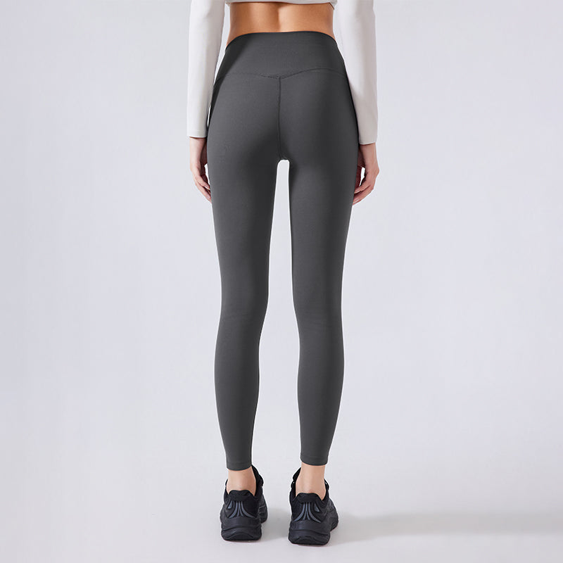 Nude sense Pilates waist and hip lift sports fitness pants